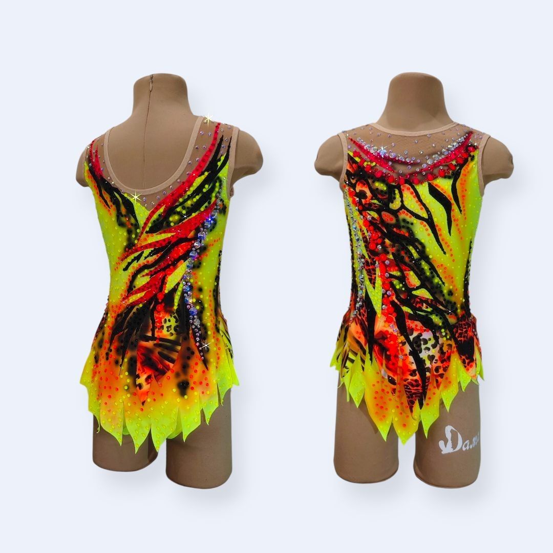 New author’s leotard “Volcanic Flame” 110–115