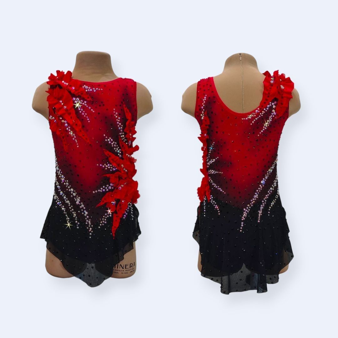 New author's leotard «Midnight Rose»  130-140