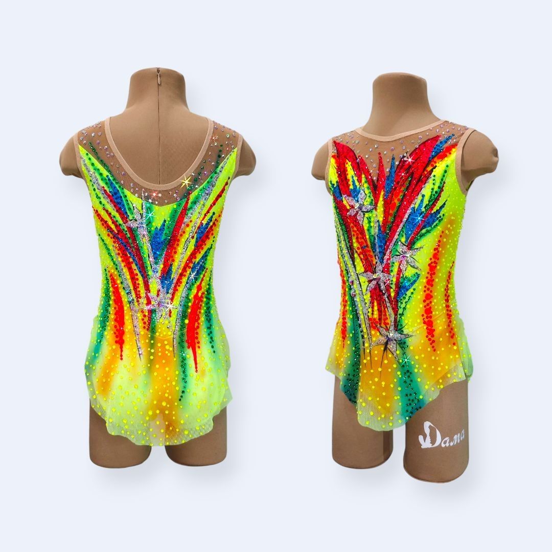 New author’s leotard “Rainbow Blaze” 110-115